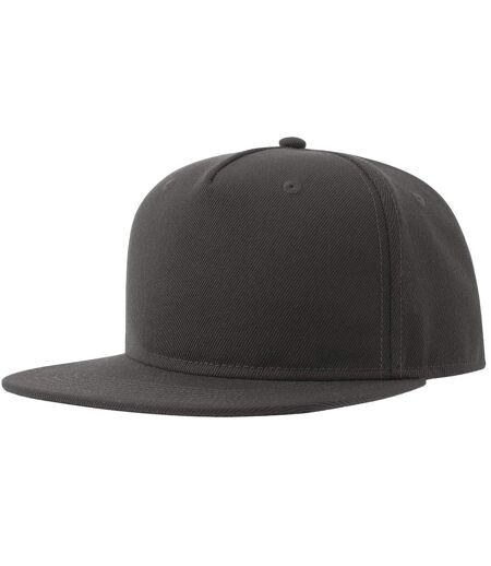 Atlantis Unisex Adult 5 Panel Snapback Baseball Cap (Dark Grey) - UTAB633