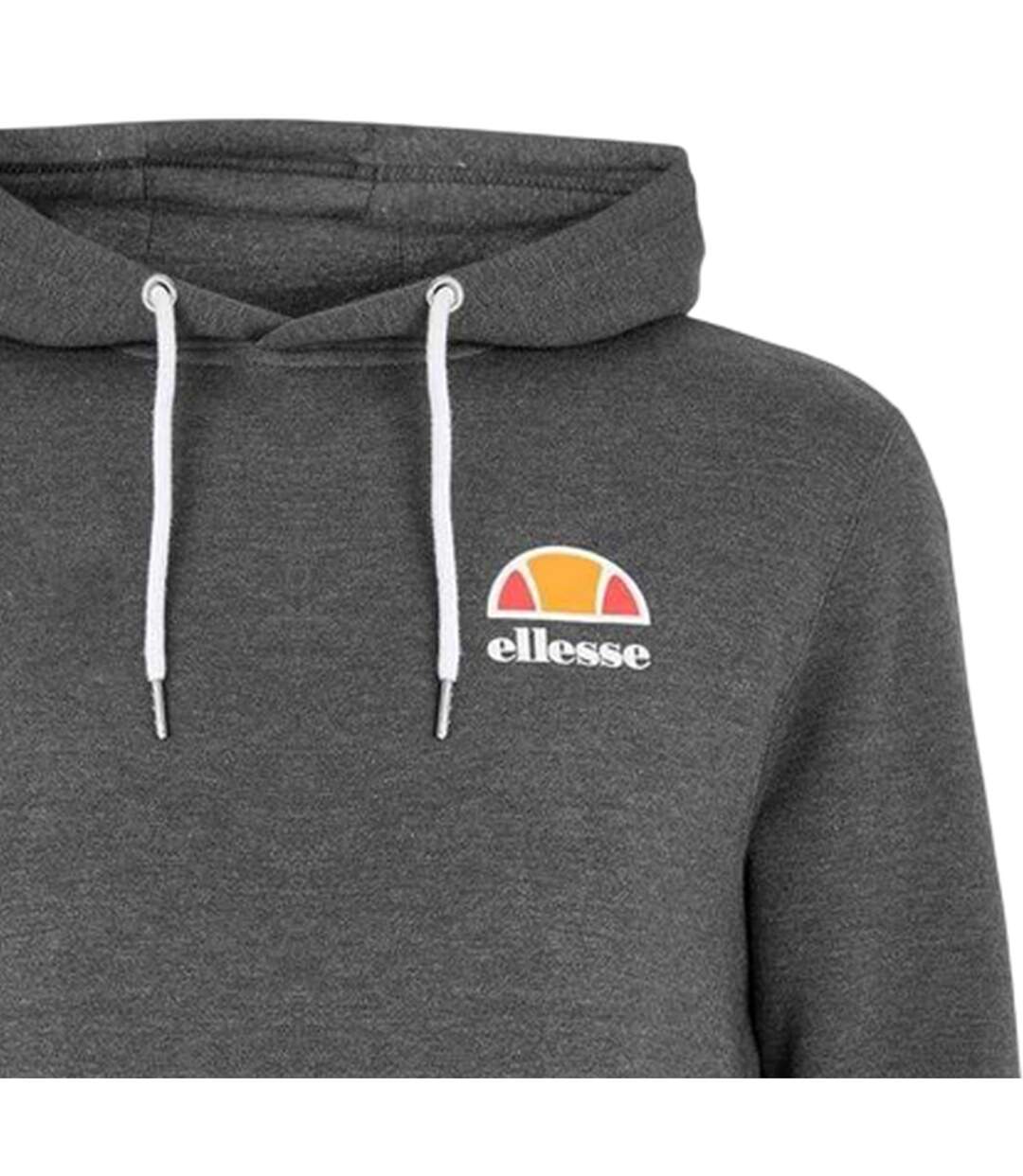 Mens Toce Hooded Raglan Hoodie Charcoal Ellesse-3