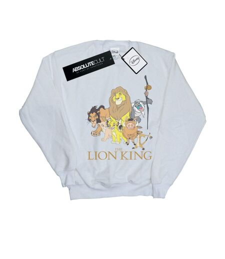 Disney Sweatshirt du groupe Le Roi Lion Femmes/Dames (Blanc) - UTBI22114