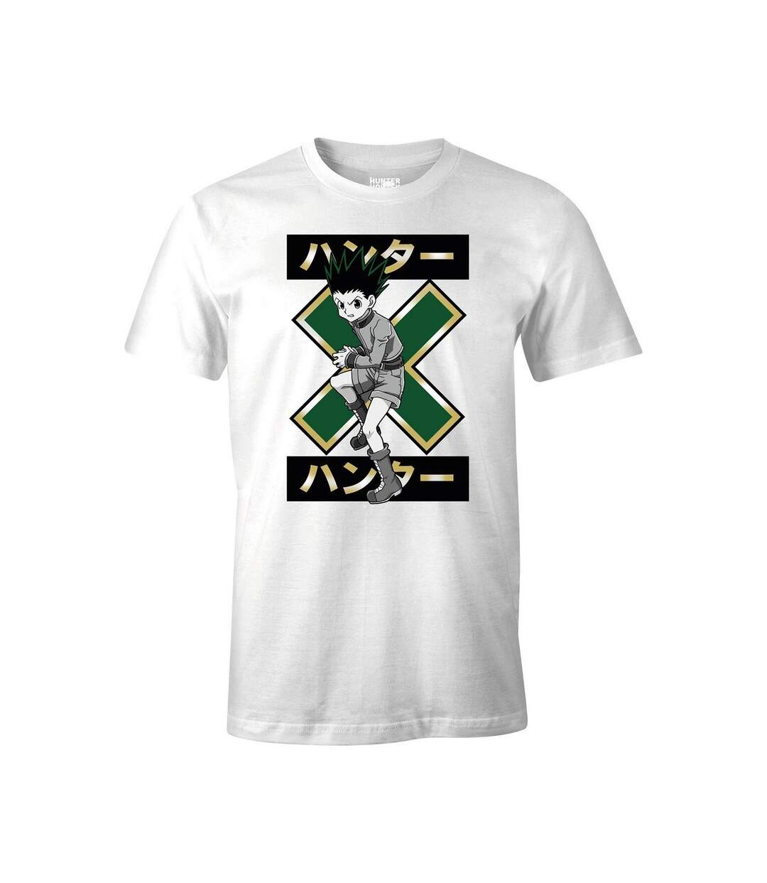 T-shirt Motif Gon Freecss Homme Blanc Hunter X Hunter-1