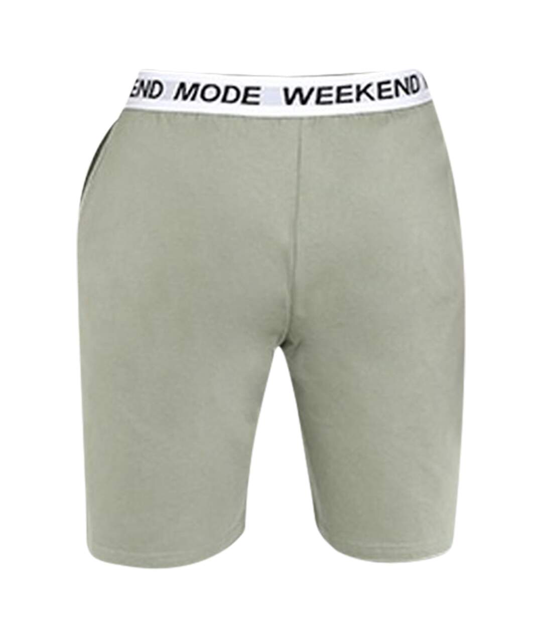 Brave Soul Mens Weekend Mode Jersey Lounge Shorts (Green) - UTUT1017-2
