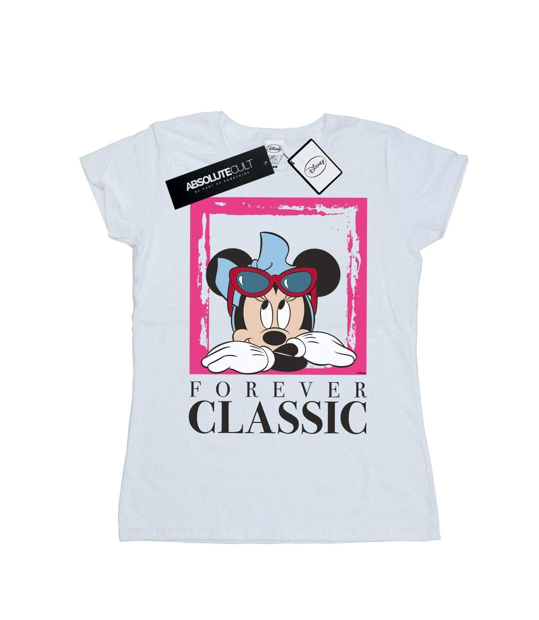 Disney Femme/Les femmes Minnie Mouse Forever Classic Cotton T-Shirt (Blanc) - UTBI32489-1