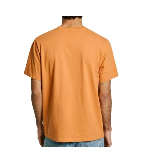 T-shirt orange homme pepe jeans contrast