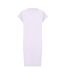 Womens/ladies Crew Neck T-shirt Dress Purple Boss-3