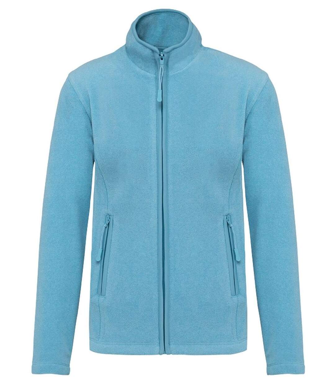 Veste micropolaire zippée - Femme - K907 - bleu cloudy heather-1