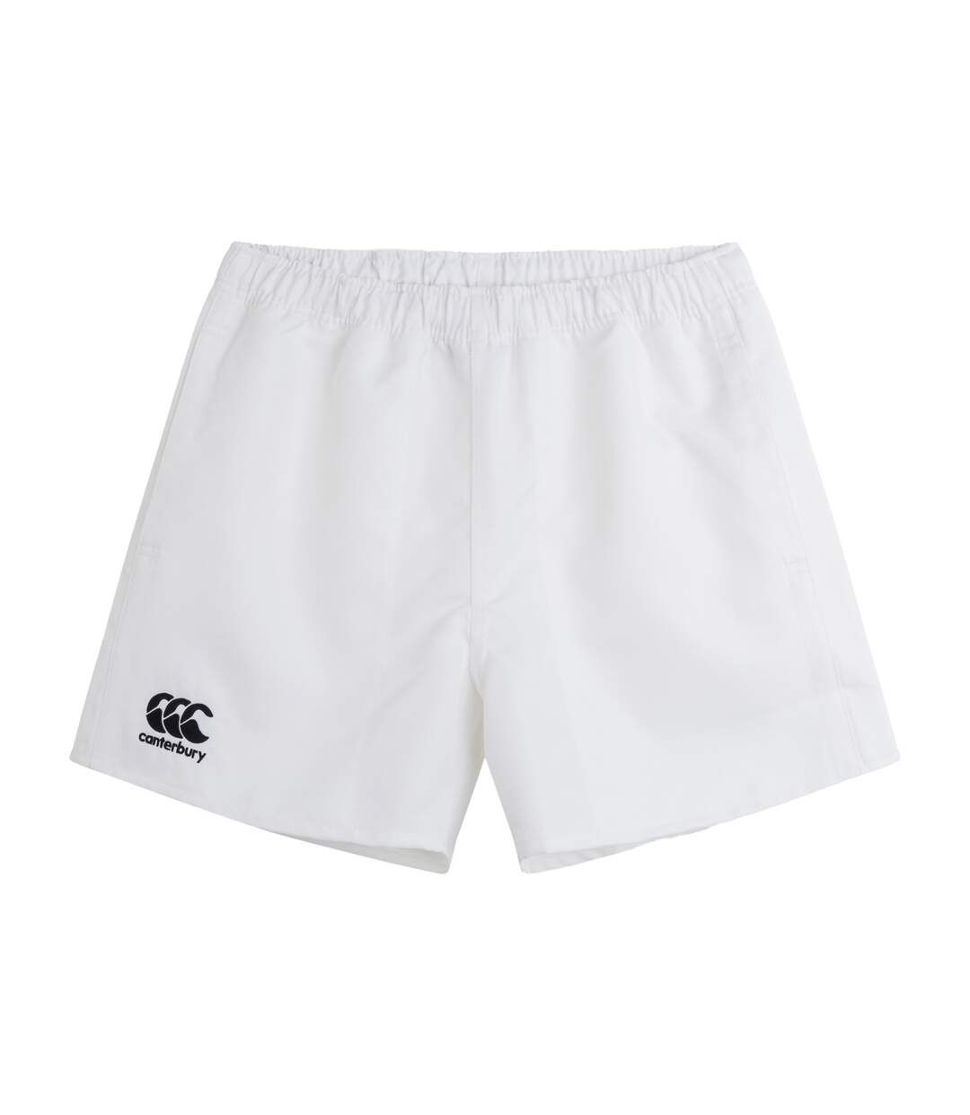 Mens Professional Polyester Shorts White Canterbury-2