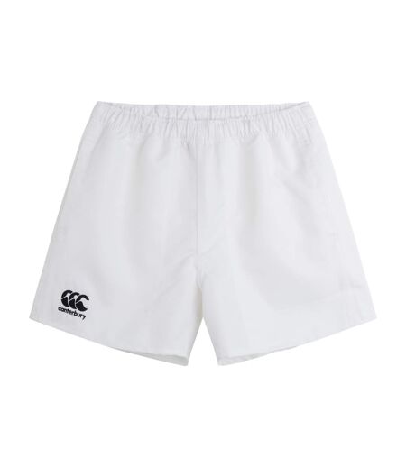 Mens Professional Polyester Shorts White Canterbury