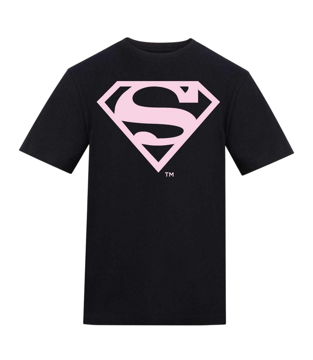 T-shirt Motif/style Logo Adulte Noir Superman-1