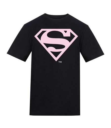 T-shirt Motif/style Logo Adulte Noir Superman