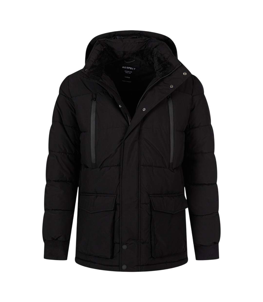 Parka Motif/style Uni Homme Noir Minoti-4