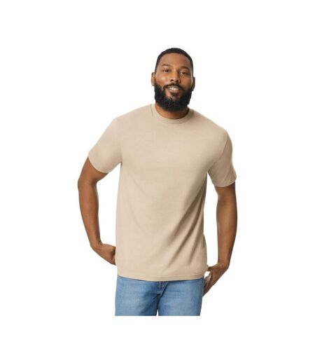 Mens plain lightweight t-shirt sand Gildan