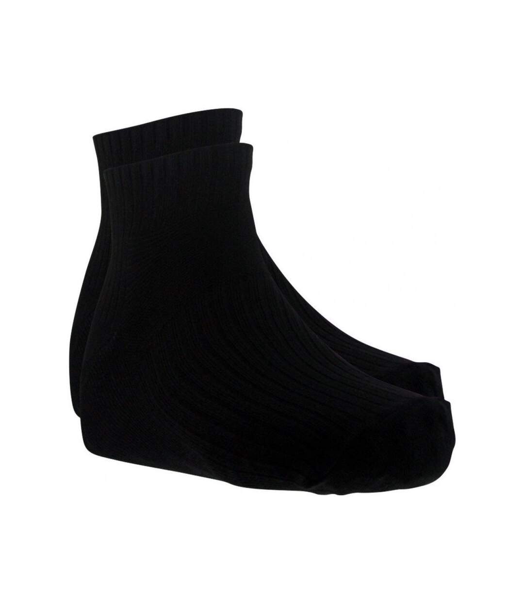 TWINDAY Lot de 2 paires de Mi-chaussettes Femme Modal COCOONING Noir