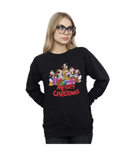 Disney Sweat-shirt de Noël Mickey Mouse And Friends - Femmes/Ladies (Noir) - UTBI28042