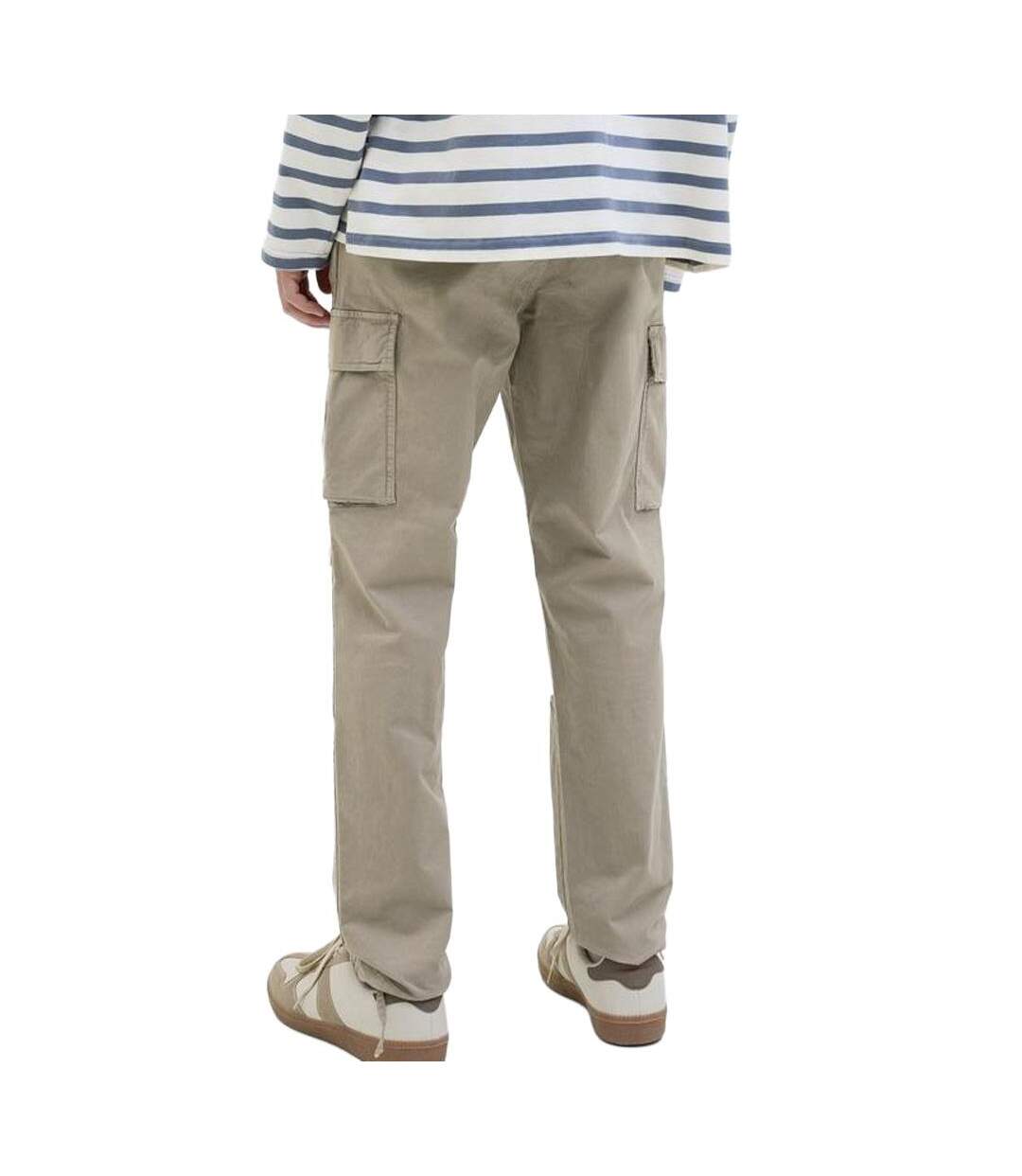 Pantalon cargo beige homme jack & jones barkley-2