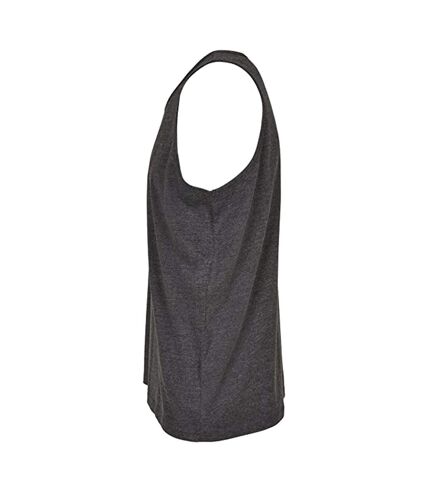 Mens basic tank top charcoal Build Your Brand