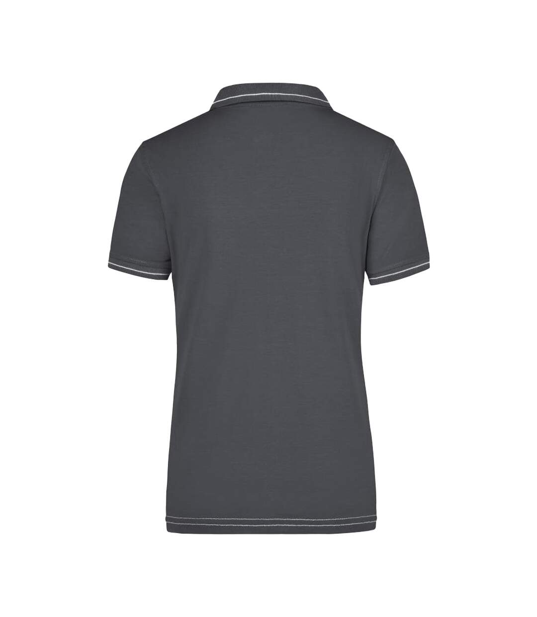 Polo Femme Graphite Blanc Uni James And Nicholson-2