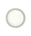 Lot de 6 Assiettes Plates Ginko 26cm Blanc