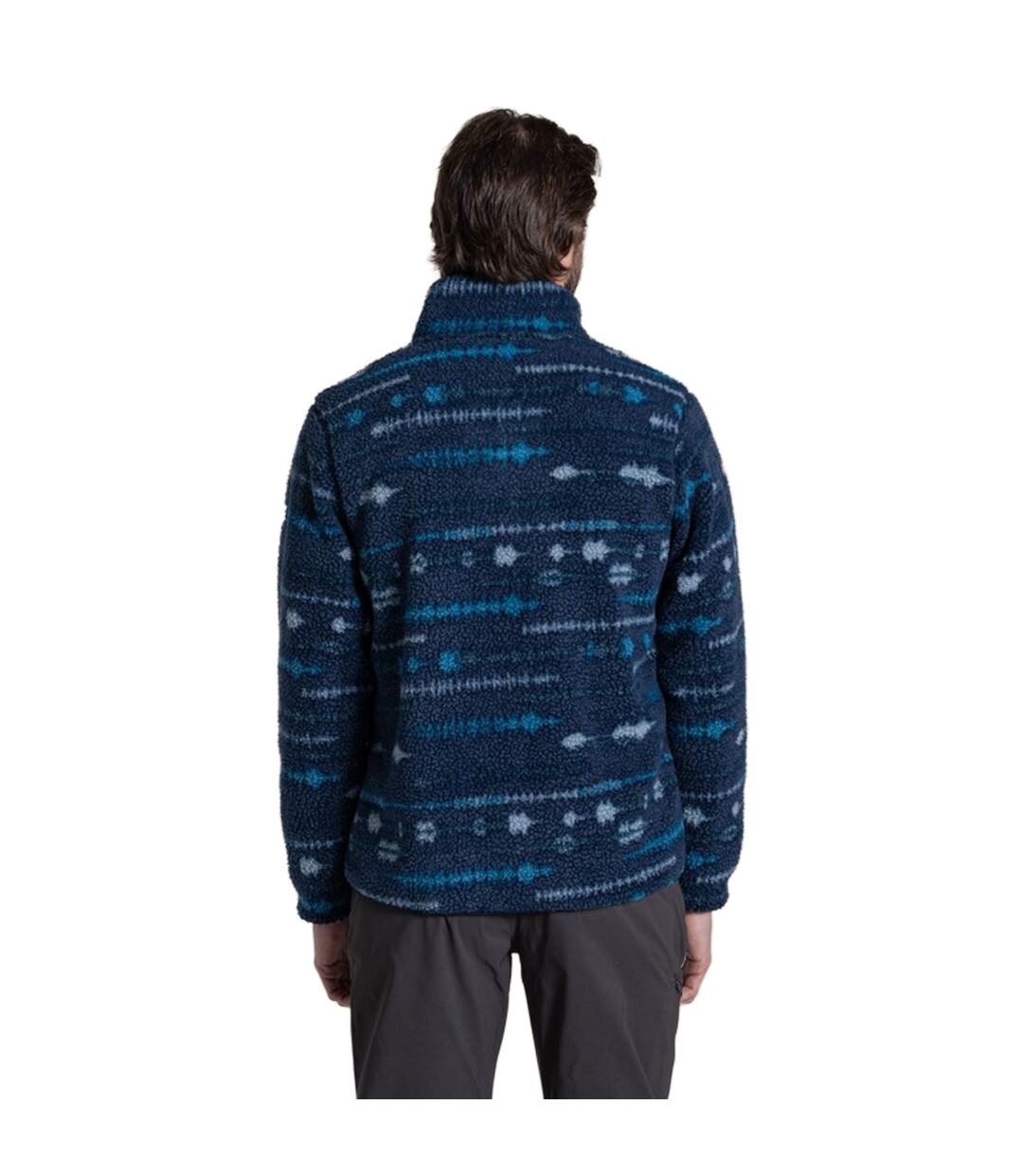 Haut Polaire Motif/style Paysage National Trust Rawthey Homme Bleu Marine Imprimé Craghoppers-3