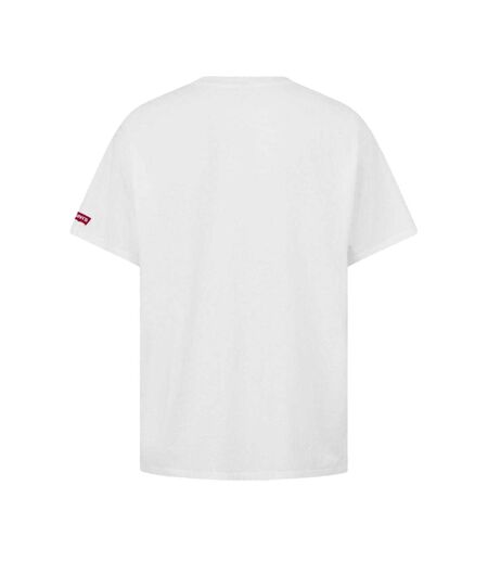 Mens Oasis Graphic Print T-shirt White Levis