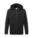 Unisex adult full zip hoodie black Portwest-2