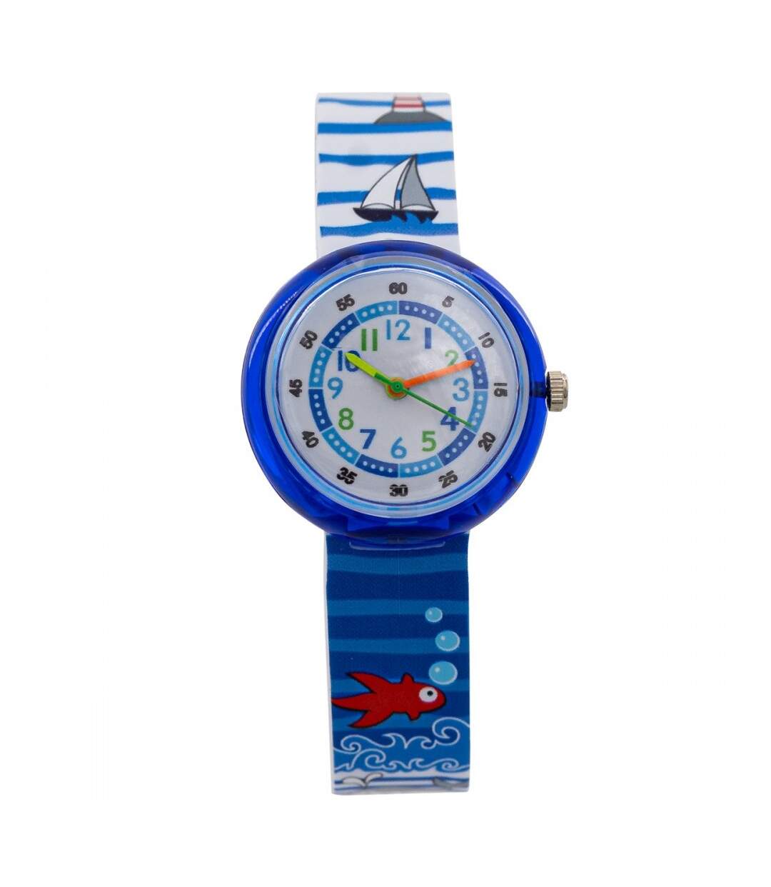 Montre Enfant Silicone Bleu Phare CHTIME