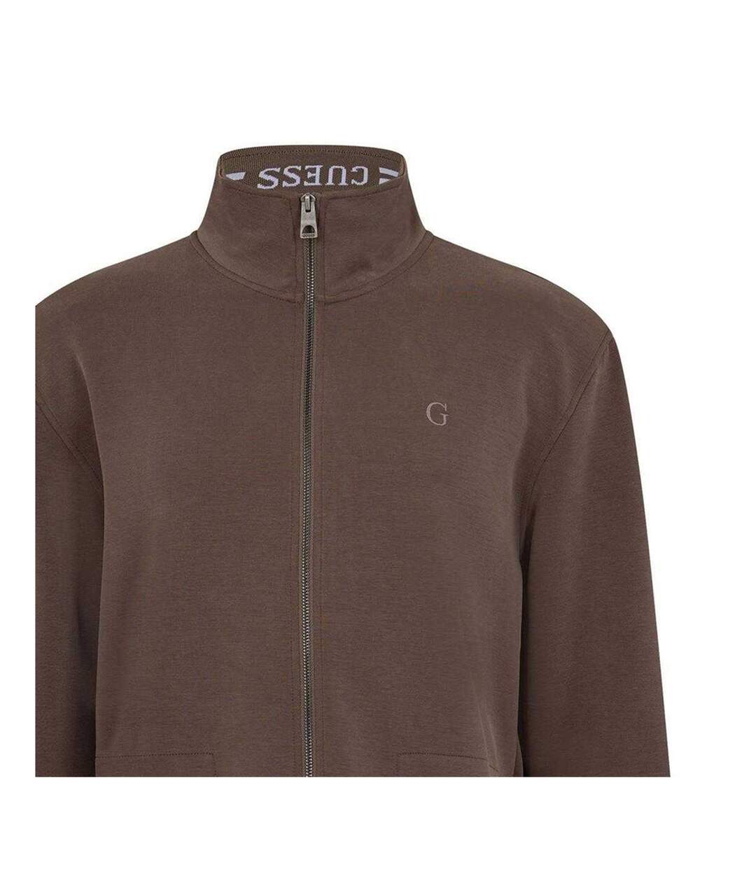 Mens Fleece Sweatshirt Stone Umber Guess-3