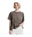 T-shirt Motif/style Asymétrique Femme Kaki French Connection-4