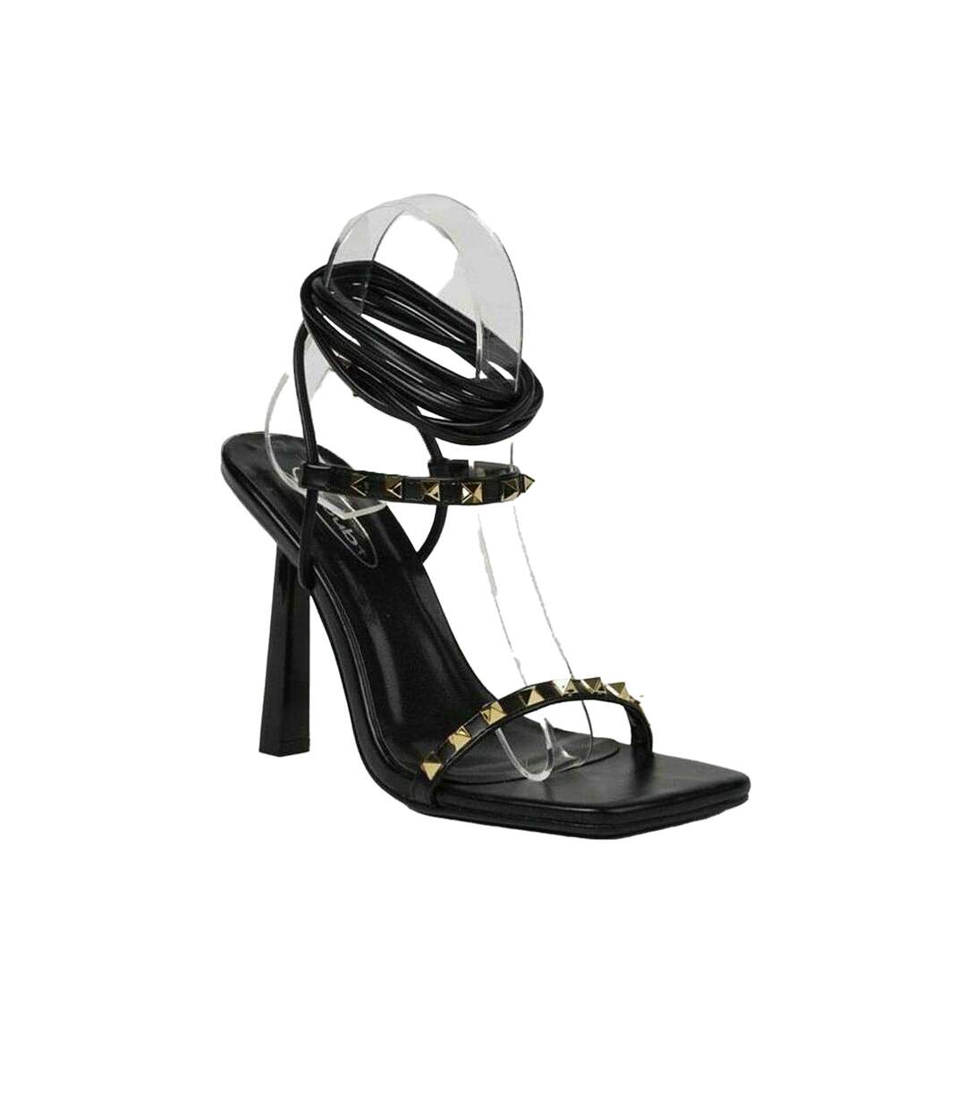 Womens/ladies Gladiator Sandals Black Retro-4