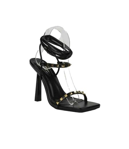 Womens/ladies Gladiator Sandals Black Retro