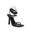 Womens/ladies Gladiator Sandals Black Retro-4