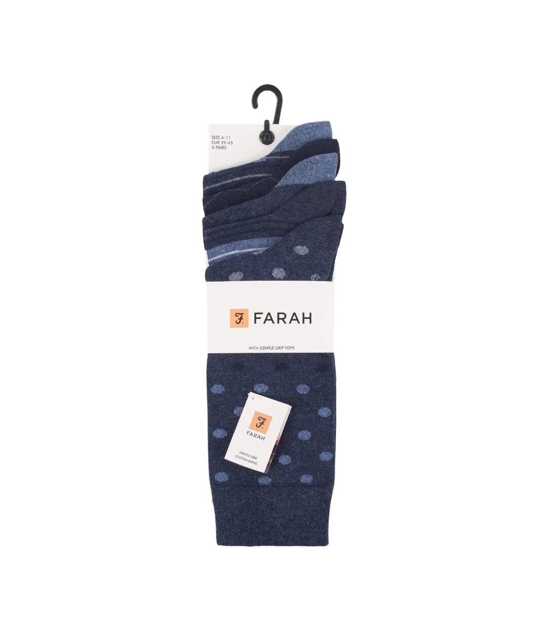 Farah - Lot De 5 Chaussettes Habillées En Coton Pour Homme-2