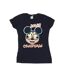 Disney T-shirt en coton Femme/Ladies Mickey Mouse Jolly Christmas Glasses (Bleu marine) - UTBI49475-1