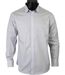 CHALLENGER CH4030 PETITS MOTIFS — Chemise à carreaux manches longues blanc/bleu : l'élégance du pur coton et de la coupe confort-3