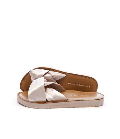 Sandales rose femme tommy hilfiger satin elevated beach - 36