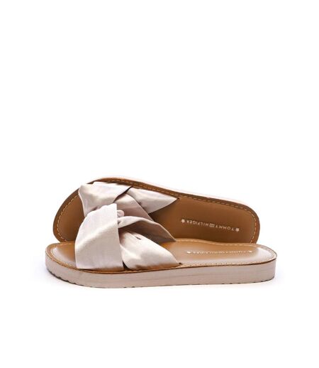 Sandales rose femme tommy hilfiger satin elevated beach - 36