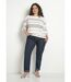 Pull doux rayé col rond esprit marinière-3