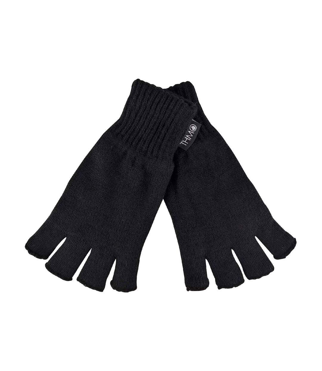 Ladies Thermal 3M Thinsulate Lined Fingerless Gloves for Winter-1