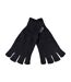 Ladies Thermal 3M Thinsulate Lined Fingerless Gloves for Winter-1