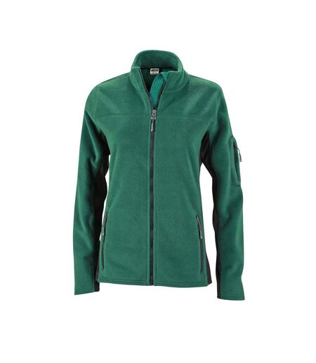 Veste Polaire Strong Femme Vert Foncé Noir James And Nicholson