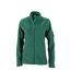 Veste Polaire Strong Femme Vert Foncé Noir James And Nicholson-1