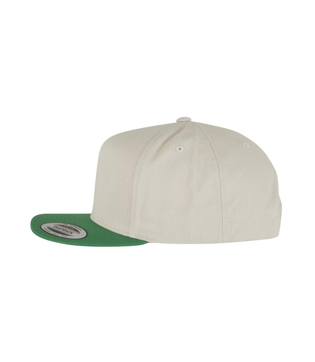 Casquette De Baseball Yupoong Adulte Beige Vert Flexfit-1