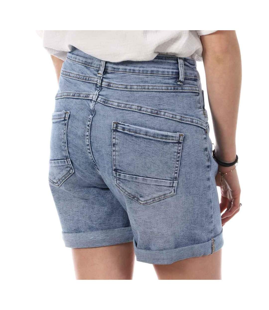 Short Bleu Femme Monday Premium Long Please - XXL-2