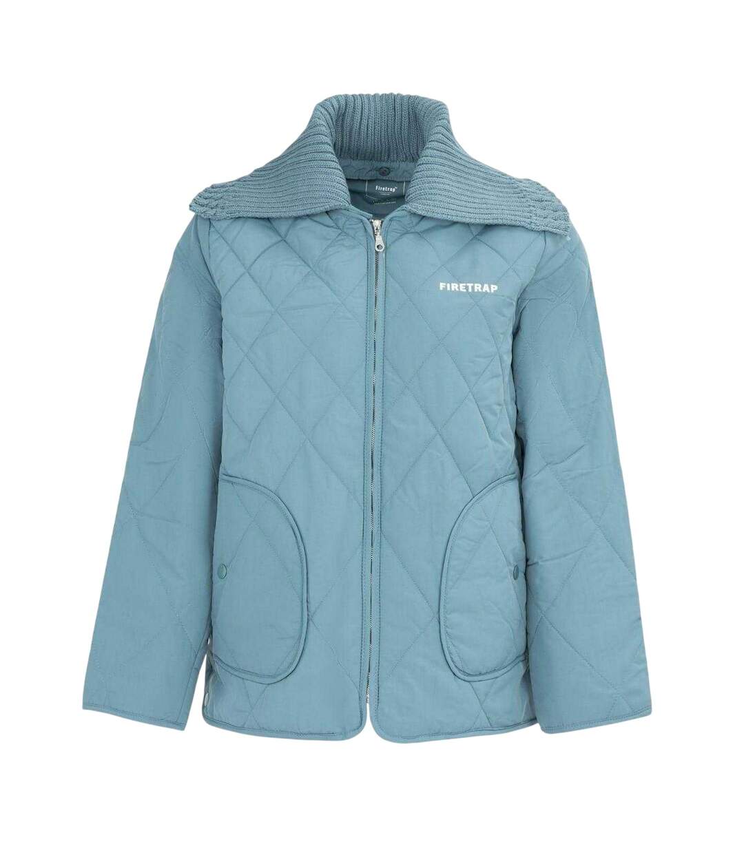 Doudoune Motif/style Matelassé Femme Bleu Firetrap-1