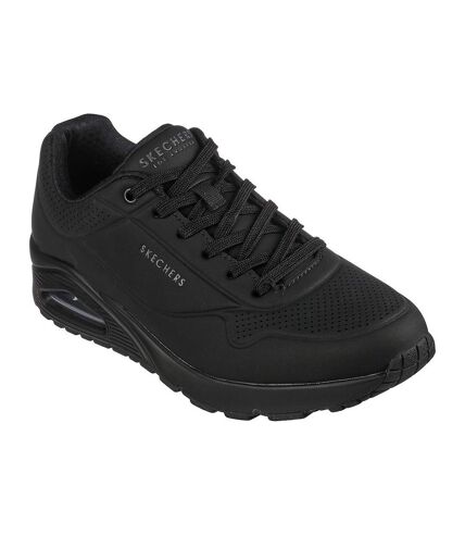 Skechers Mens Uno Stand On Air Lace Up Sneakers (Black) - UTFS10494