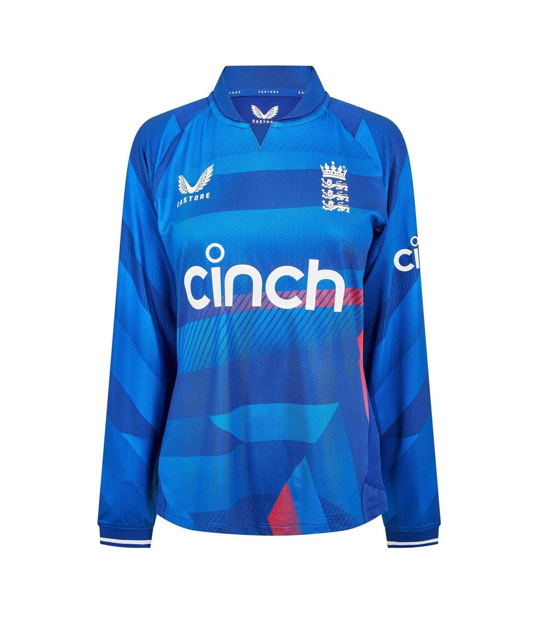 Polo De Cricket Manches Longues Motif/style Angleterre Femme Bleu Marine Castore-1
