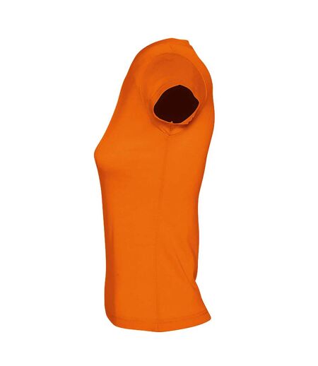 SOLS - T-shirt manches courtes MOON - Femme (Orange) - UTPC294
