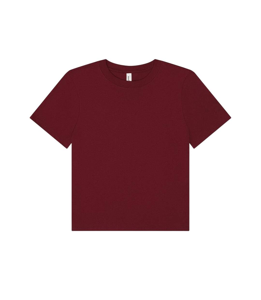 T-shirt Femme Bordeaux Foncé Bella + Canvas-1