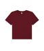 T-shirt Femme Bordeaux Foncé Bella + Canvas-1