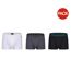 Pack Of 3  Mens Boxer Shorts  Black White Grey Melange Everlast-1
