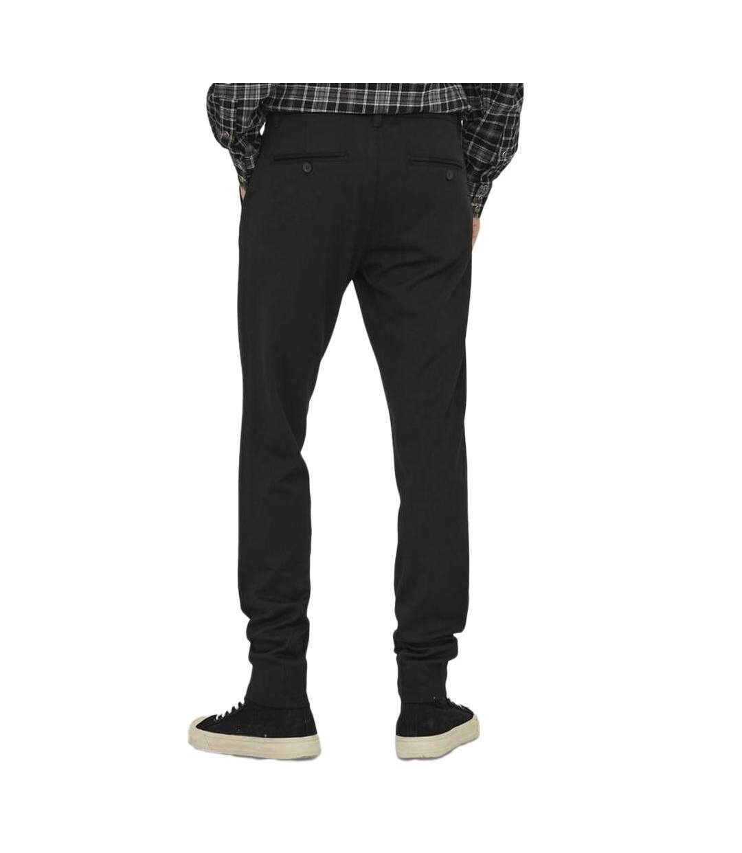 Pantalon fluide noir homme only & sons onsmark slim-2